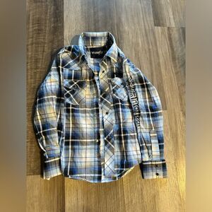 Boys wrangler button down shirt